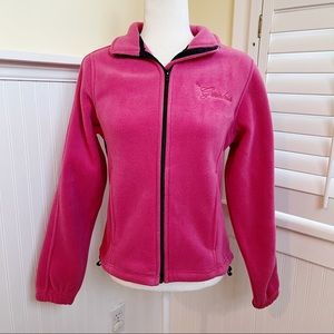 The Greenbrier Resort Pink Full Zip Fleece Jacket Women’s Size Small